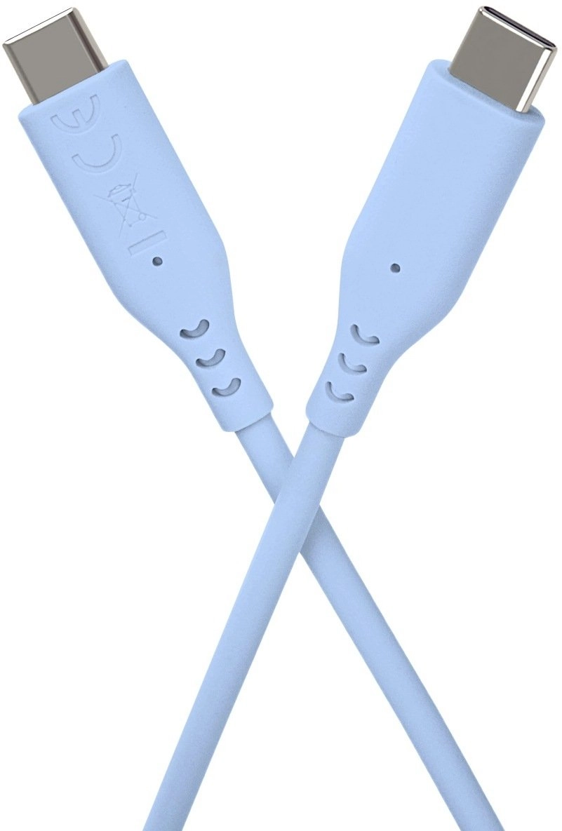 PremiumCord silicone USB-C 60W blue 1