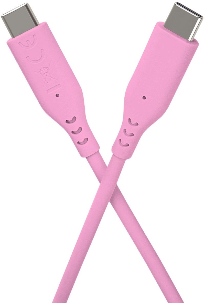 PremiumCord silicone USB-C 60W pink 1