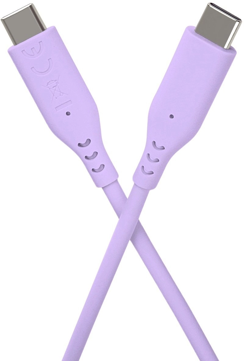 PremiumCord silicone USB-C 60W purple 1