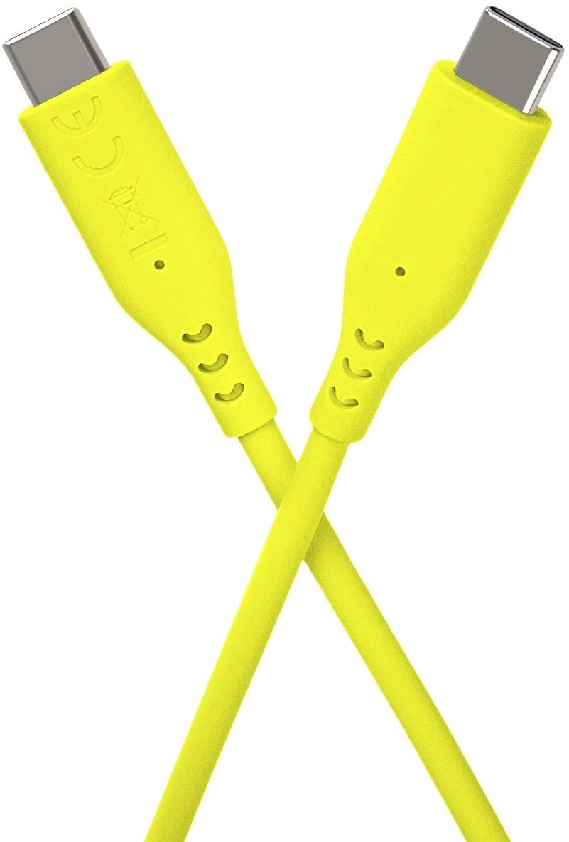 PremiumCord silicone USB-C 60W yellow 1