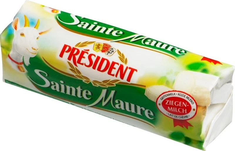 Molded goat cheese PRESIDENT Sainte Maure