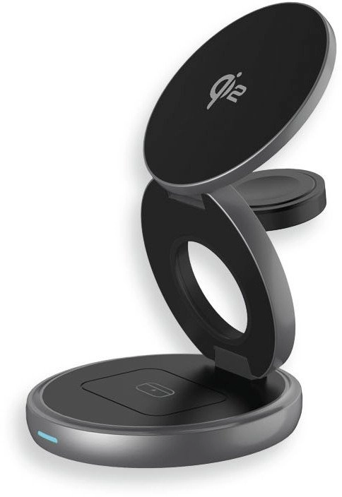 Twist 3-in-1 wireless Qi2 charging station