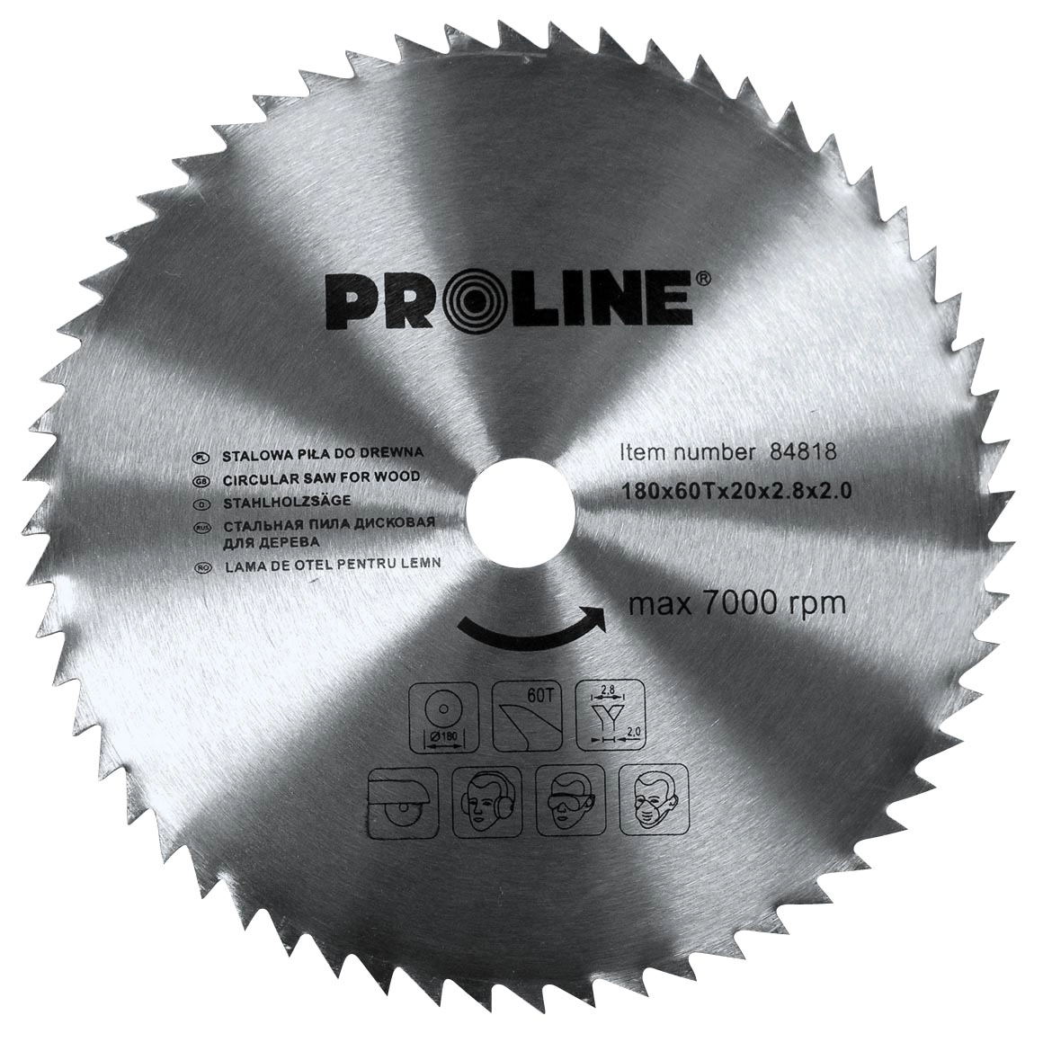 Pro-Line Circular saw for wood 250x30mm