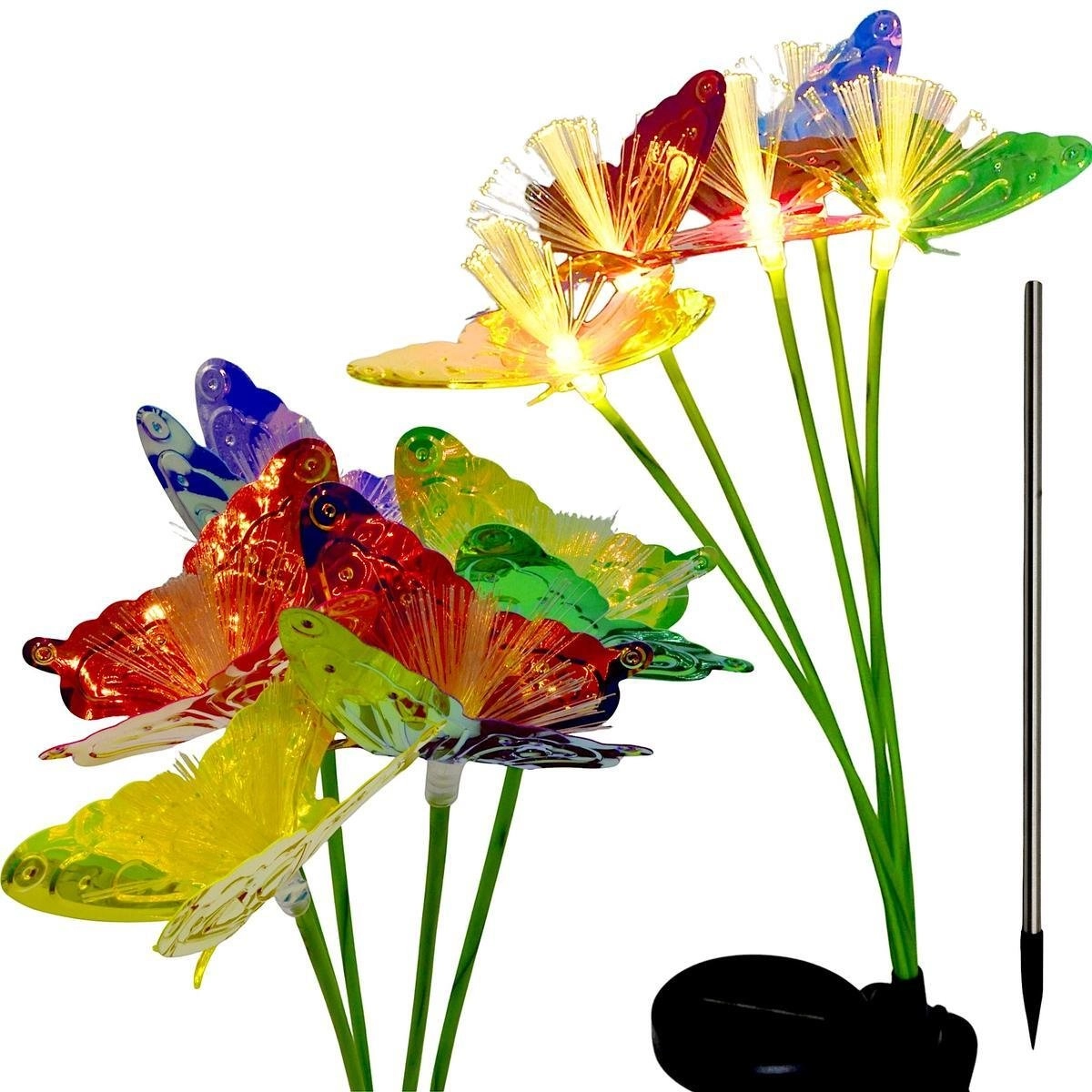 ProGarden floor lamp SOLAR LAMP BUTTERFLIES