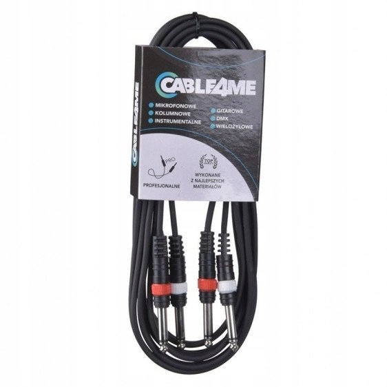 CABLE4ME 2x jack mono 6 3mm