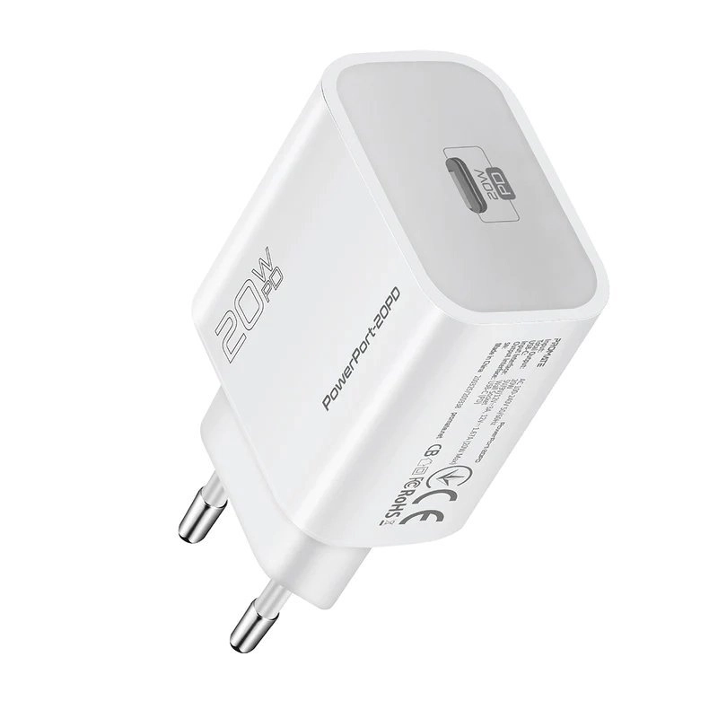 Promate PowerPort-20PD Premium Travel Charger Type-C