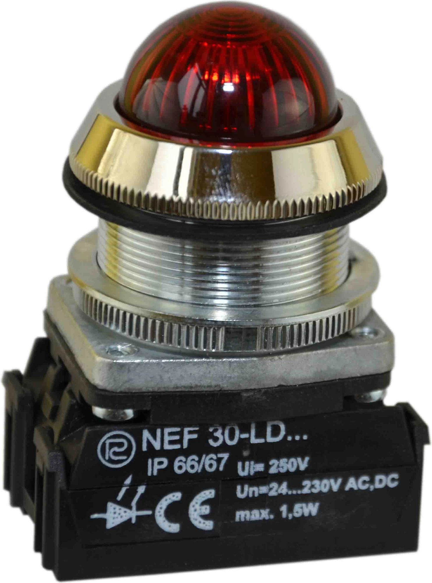 Promet Signal lamp 30mm red 24