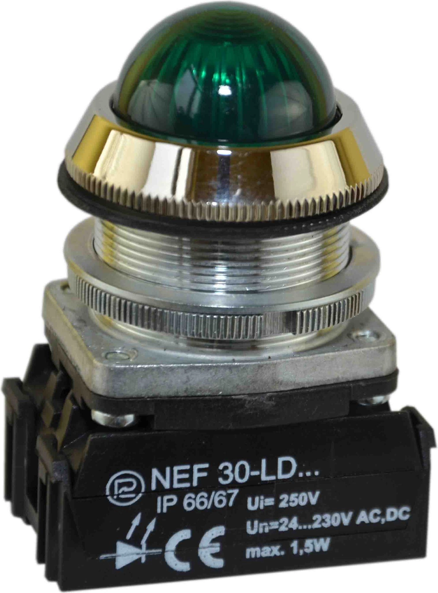 Promet Signal lamp 30mm green 24