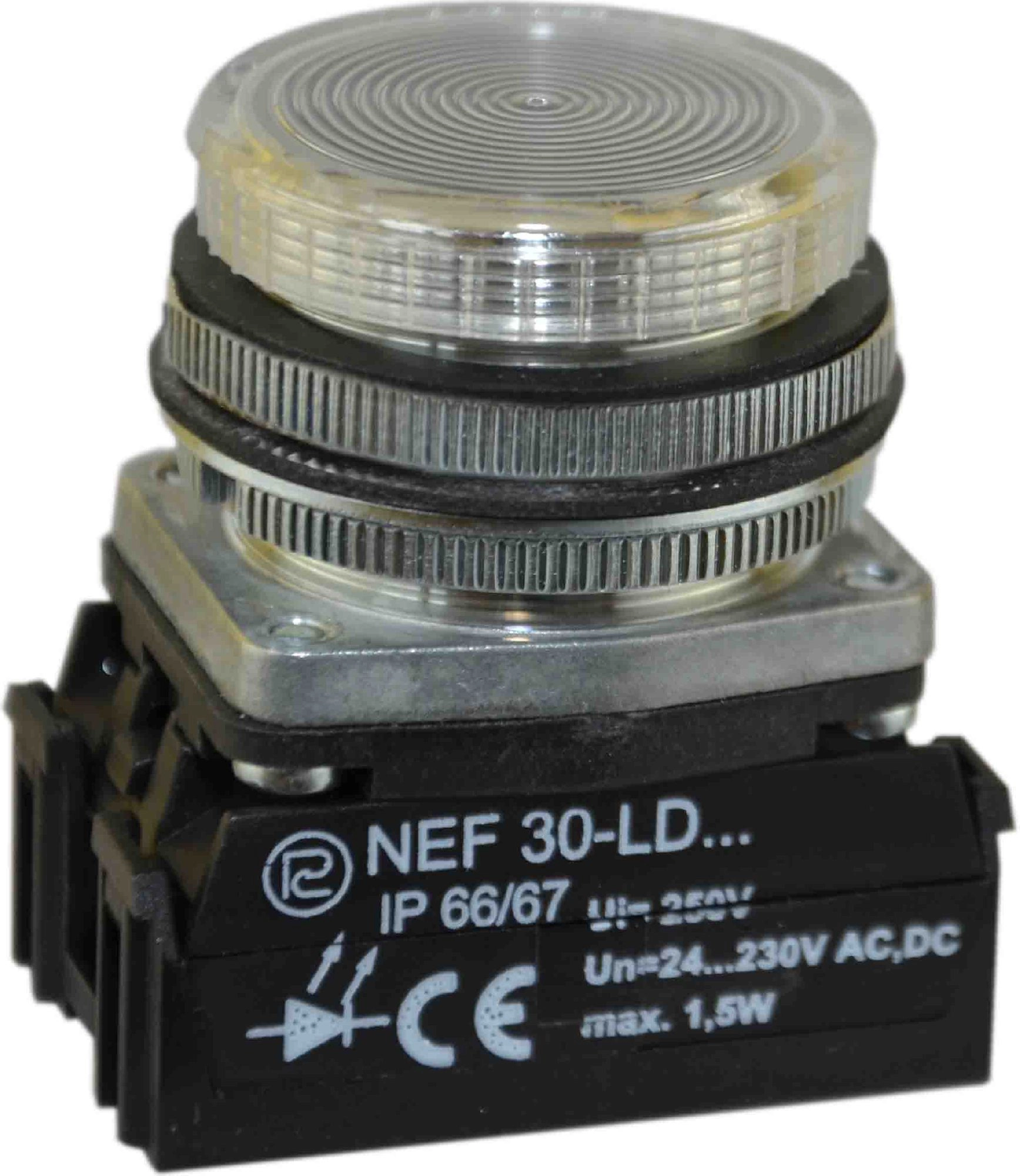 Promet Signal lamp 30mm white 24