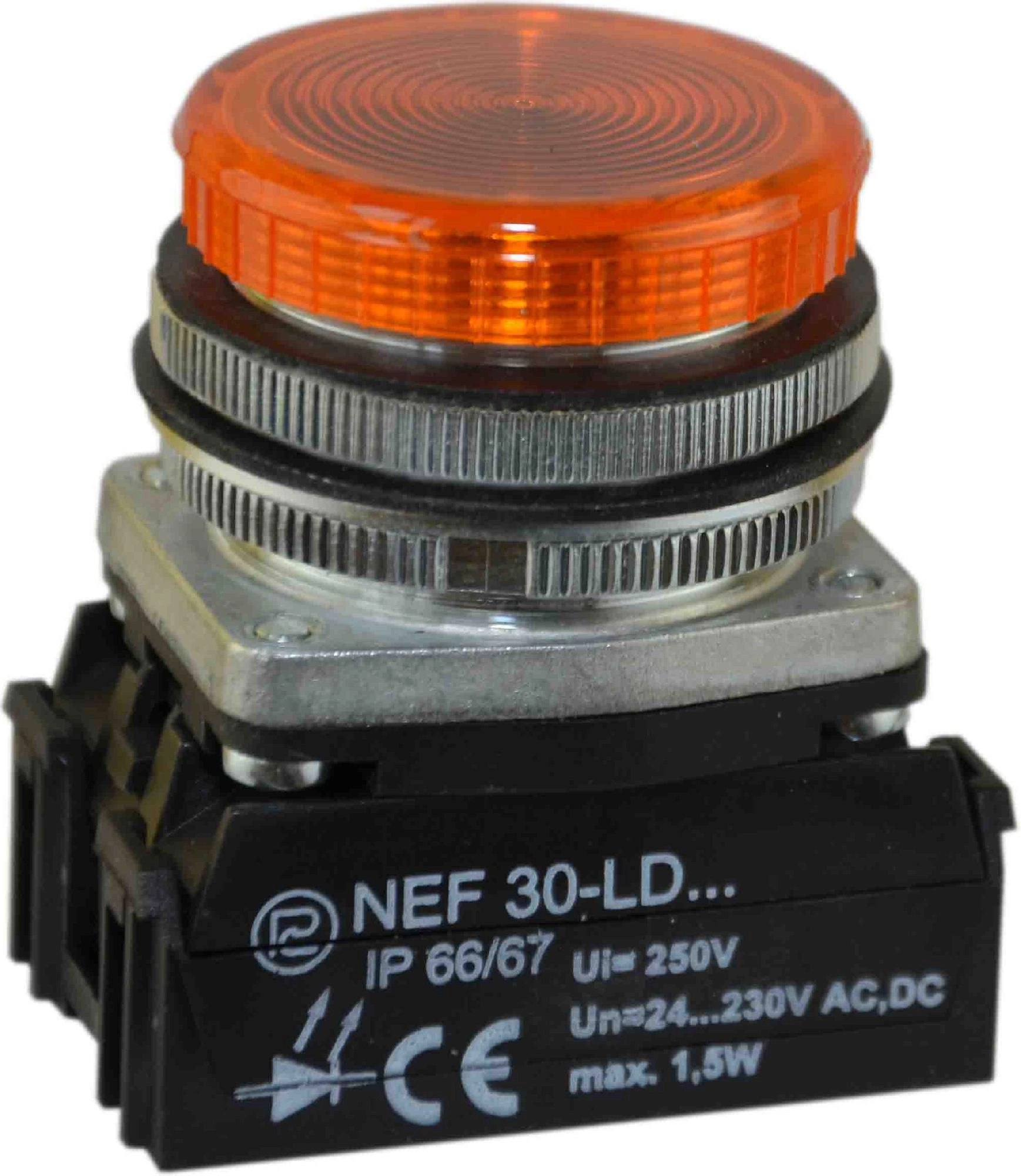 Promet Signal lamp 30mm yellow 24