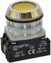 Promet Control button 30mm yellow 2Z