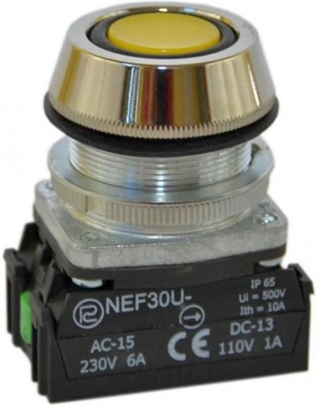 Promet Control button 30mm yellow 1Z