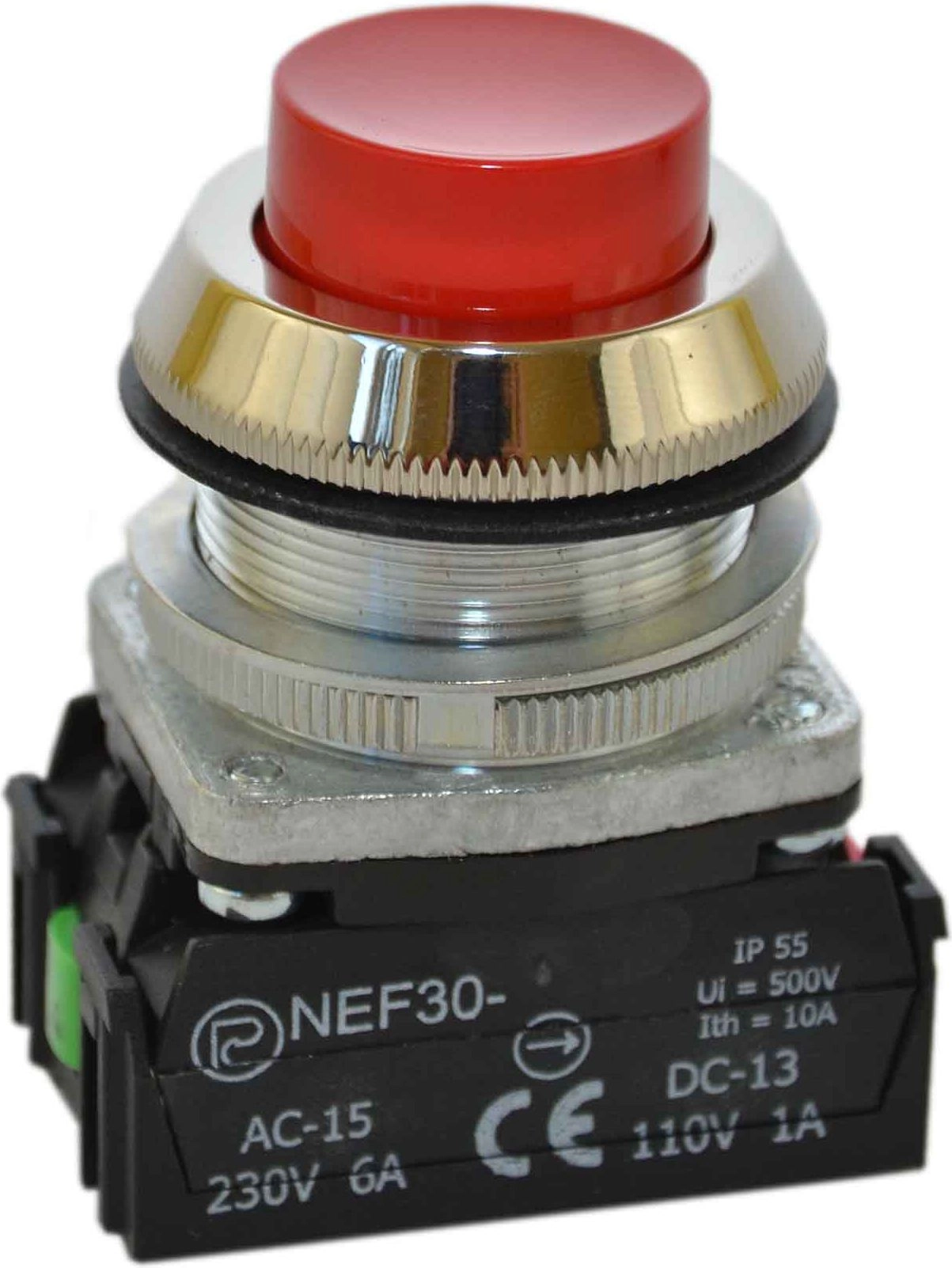 Promet Control button 30mm red with