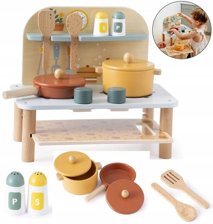 Promis mini wooden kitchen KD08 KD08