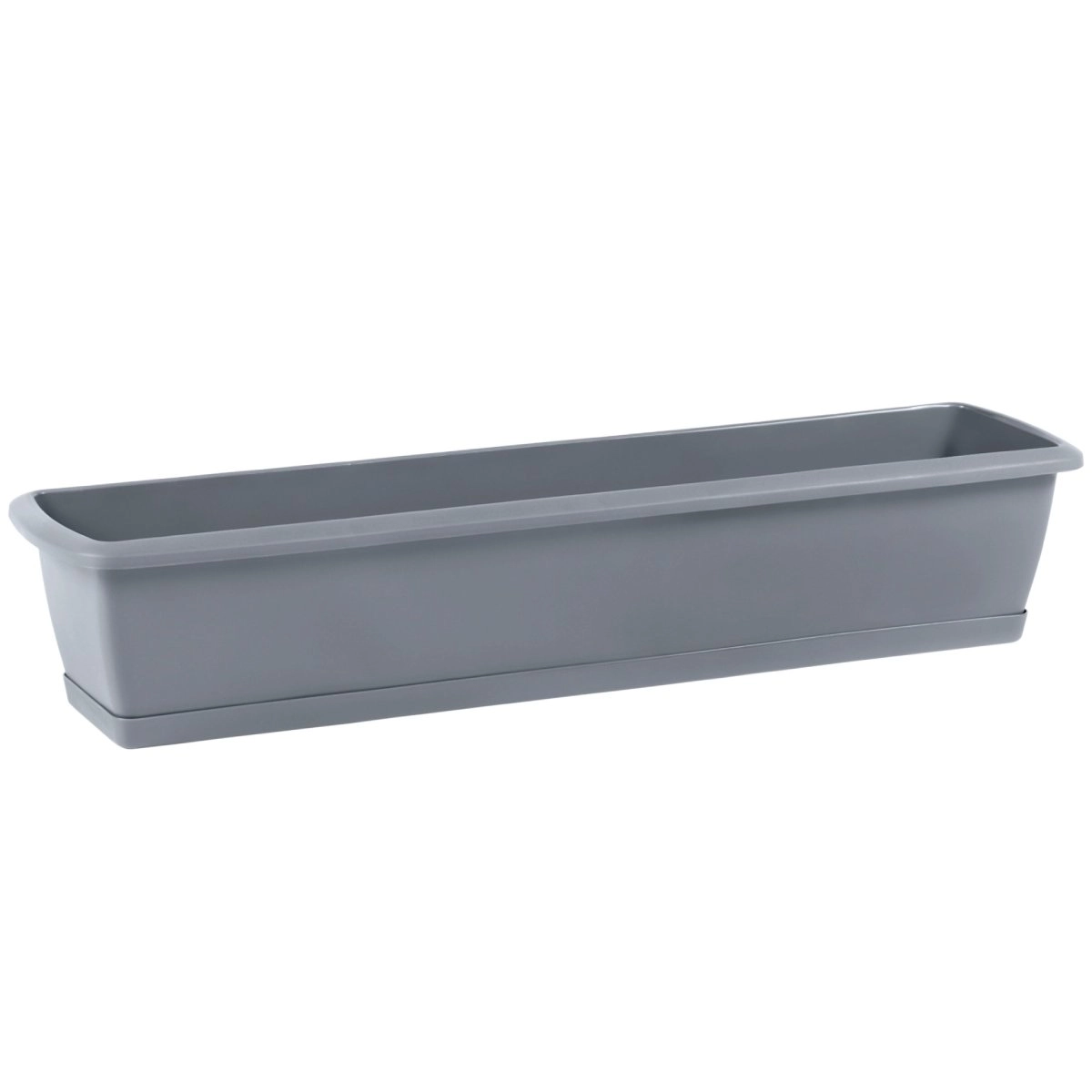 Balcony box 80 cm with gray