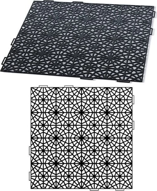 Prosperplast Black Mosaic pavement grille IAK401-S411