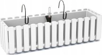 Prosperplast Balcony box with watering white