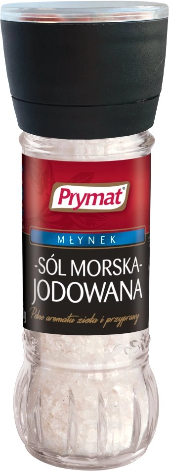 PRYMAT iodized sea salt grinder 110g