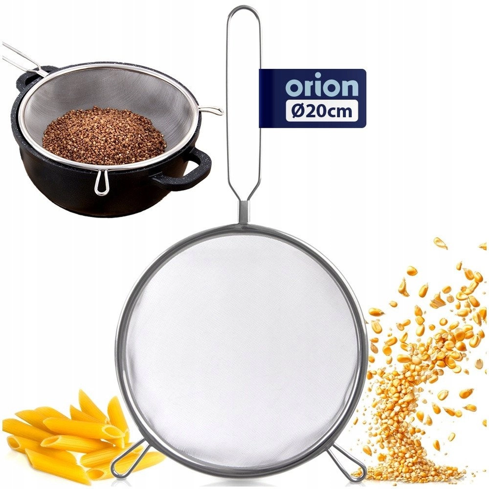 Steel kitchen strainer with handle 20