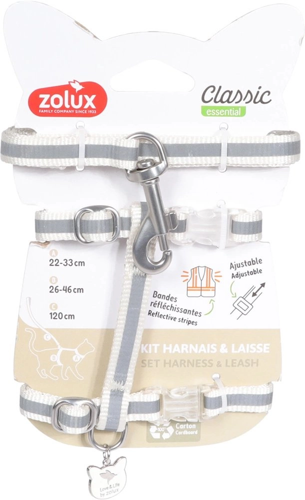 Przyjaciele ZOLUX Zestaw szelki + smycz