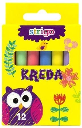 Dust-free chalk 12 colors STRIGO PILO1068