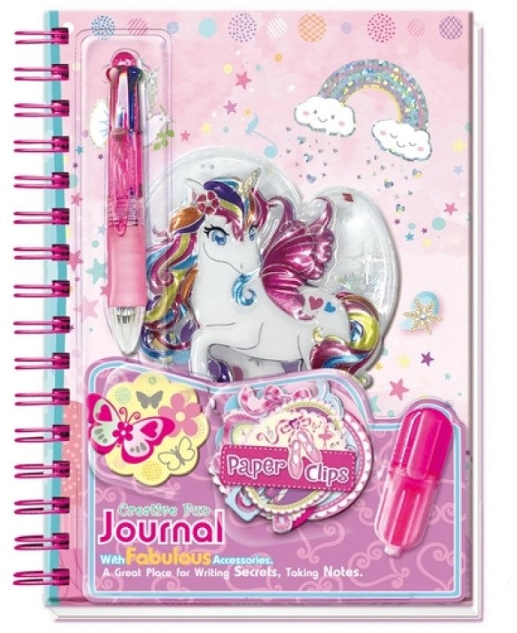 Spiral diary with a pen Rainbow