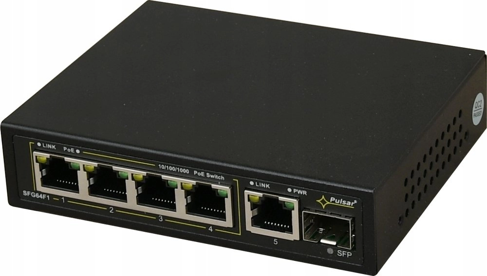 SFG64F1WP PULSAR PoE Switch 6-port Gigabit
