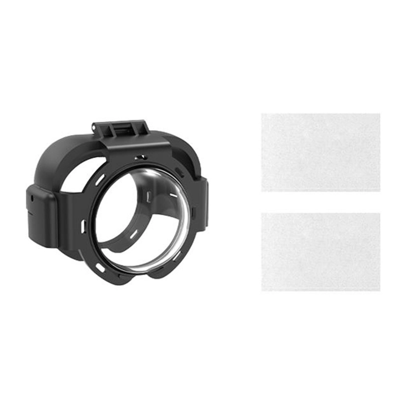 Lens protective case with tempered glass
