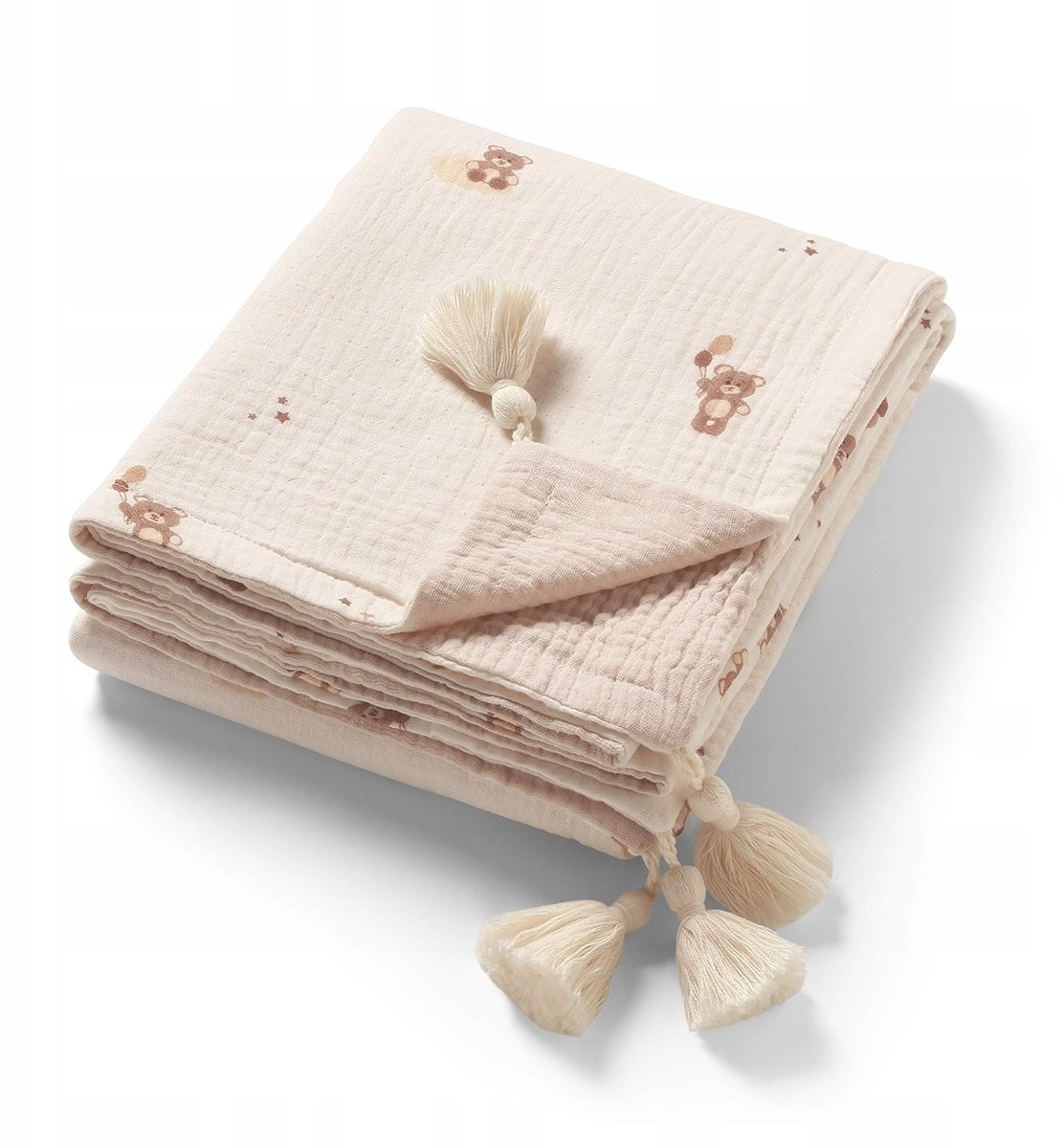 BABY ONO 1566/02 BEIGE MUSLIN BLANKET