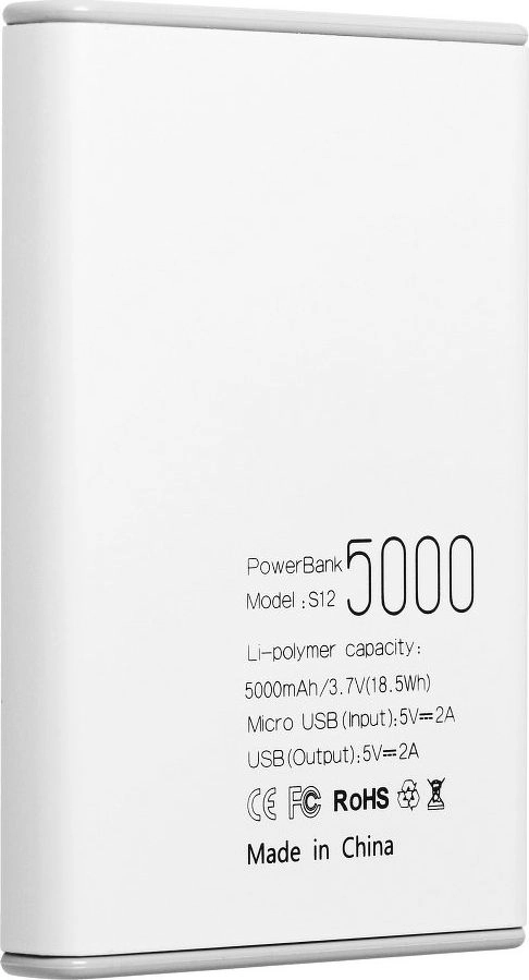 Powerbank Puridea S12 5000 mAh White