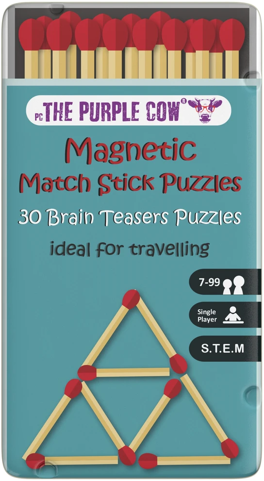 Puzzle PURPLE COW travel game Matchstick