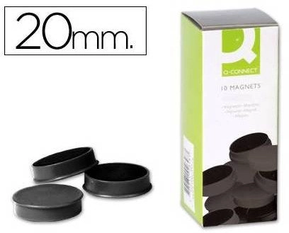 Q-CONNECT whiteboard magnets round 20mm 10