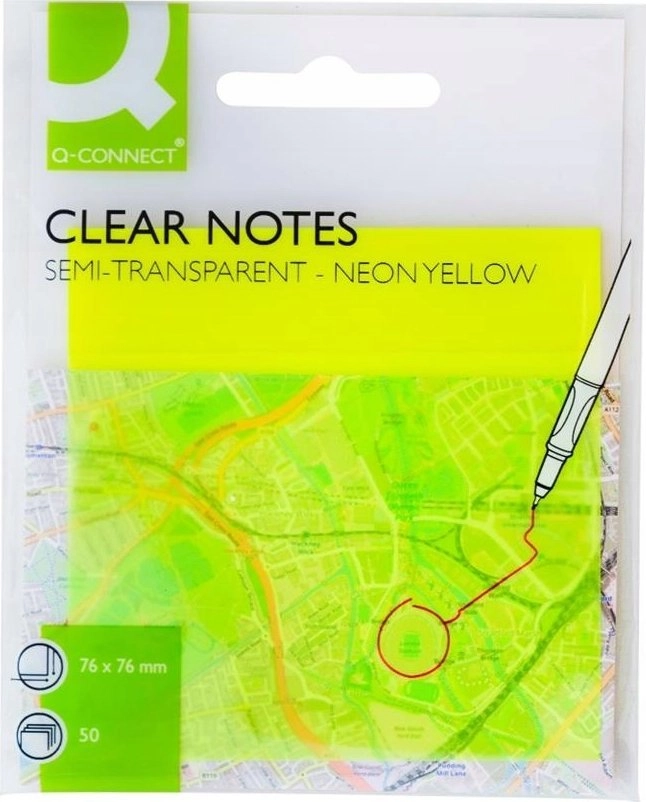 Q-CONNECT KF10369 note paper Rectangle Yellow
