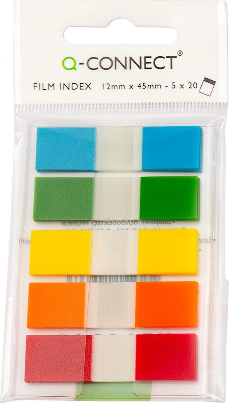 Q-Connect Zakładki indeksujące Q-CONNECT  PP  12x45mm