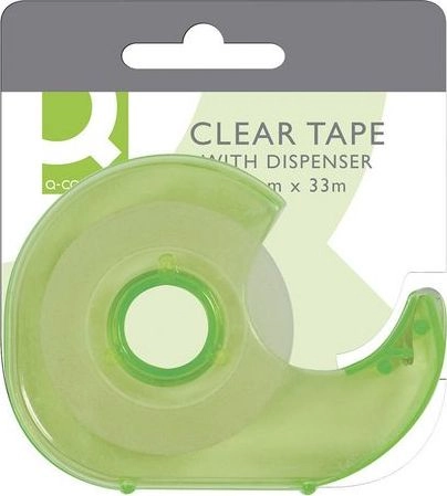 Q-Connect Office tape with dispenser 19mm