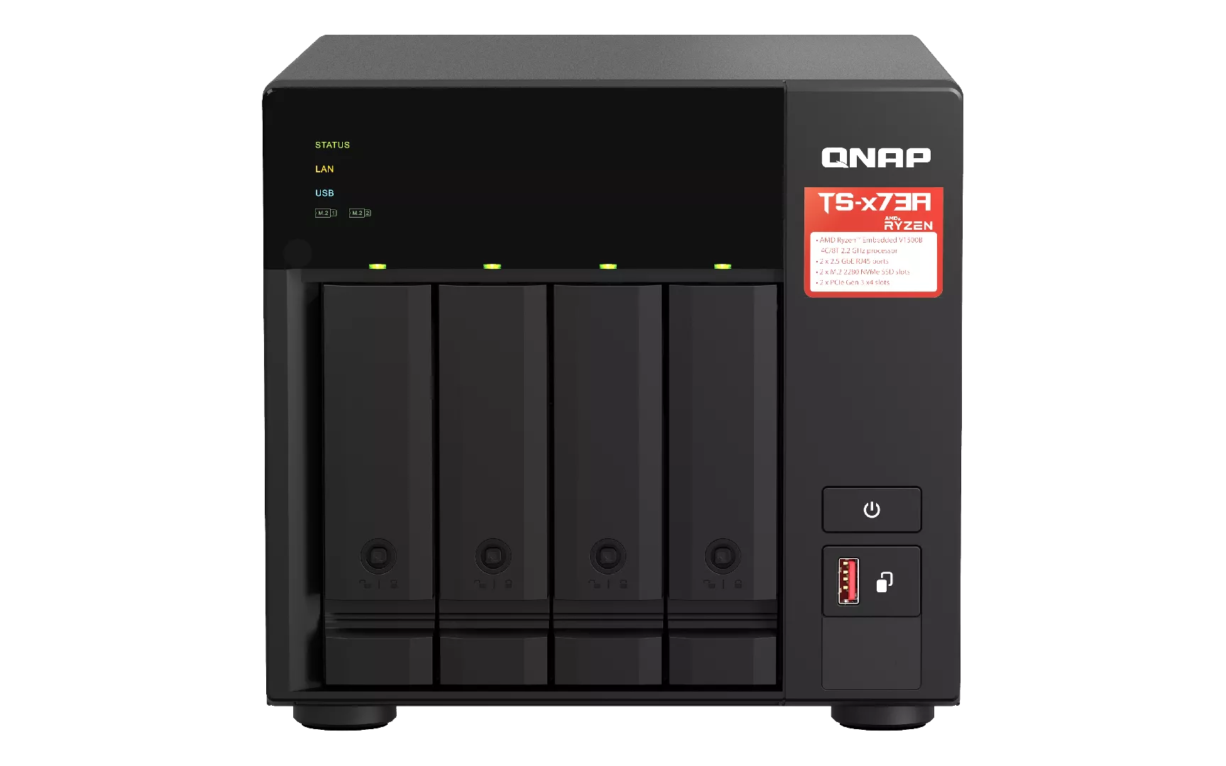 QNAP TS-473A NAS Tower Ryzen Embedded