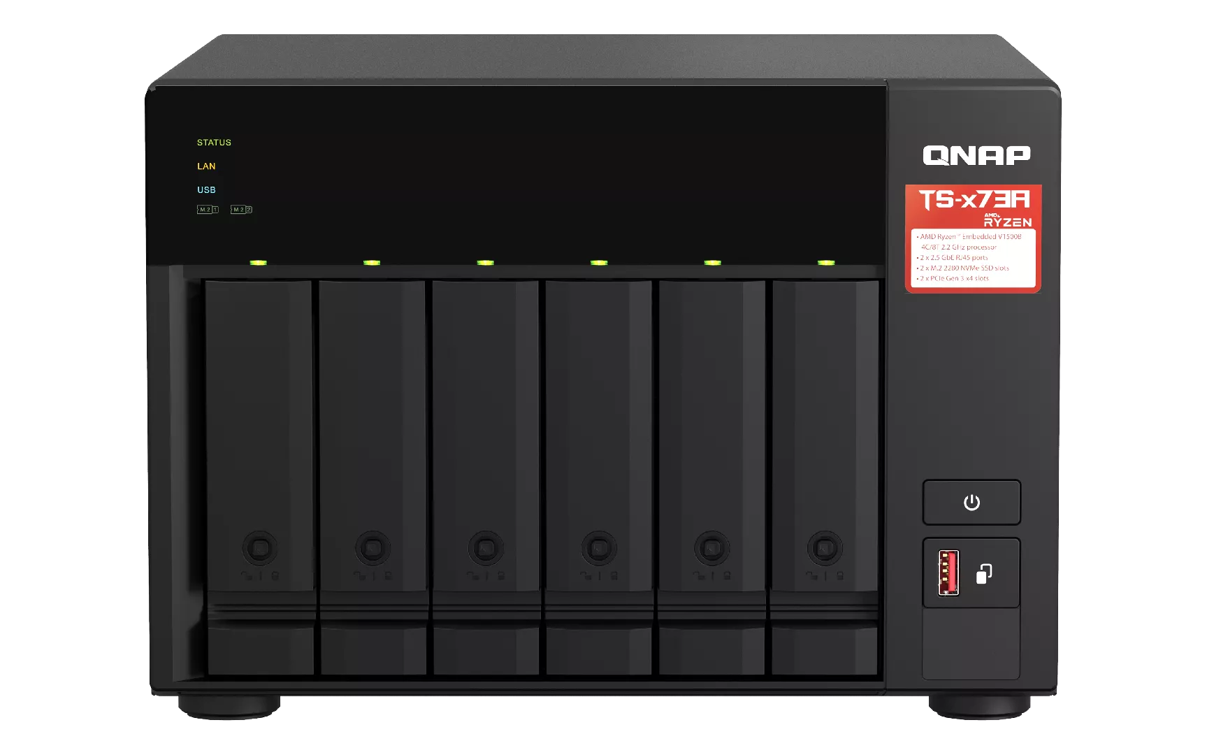 QNAP TS-673A NAS Tower Ryzen Embedded