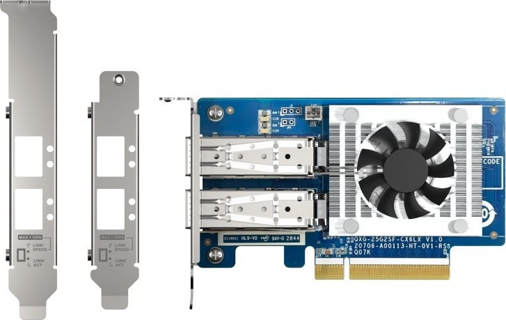 QNAP QXG-25G2SF-CX6 network card Internal Fiber