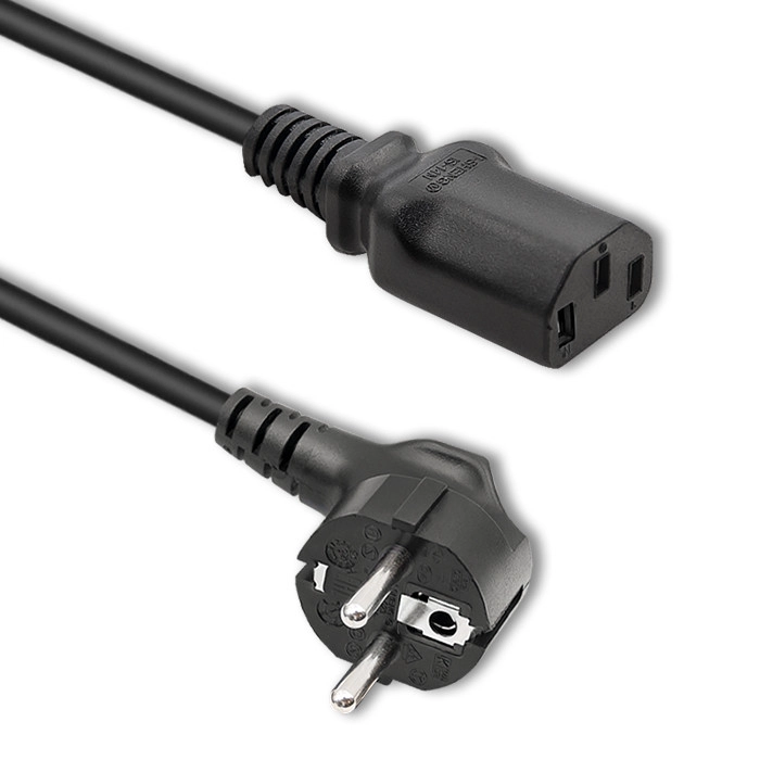 Qoltec 50368 power cable Black 1