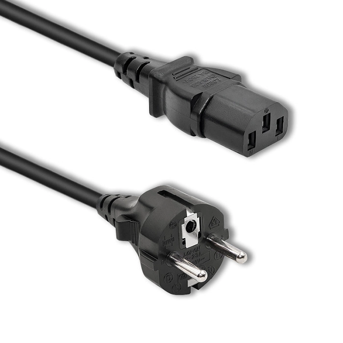 Qoltec 50369 power cable Black 2