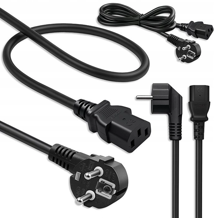 Qoltec Kabel zasilający SCHUKO  IEC C13