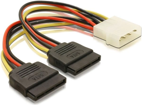 Kabel adapter POWER MOLEX  2xSATA  20cm