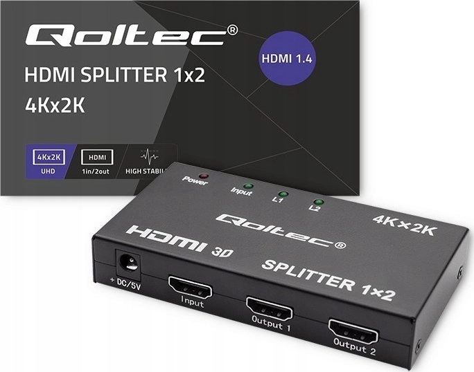 Qoltec Active Splitter 2 x HDMI