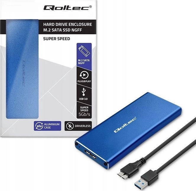 Qoltec Pocket Qoltec housing/pocket for M
