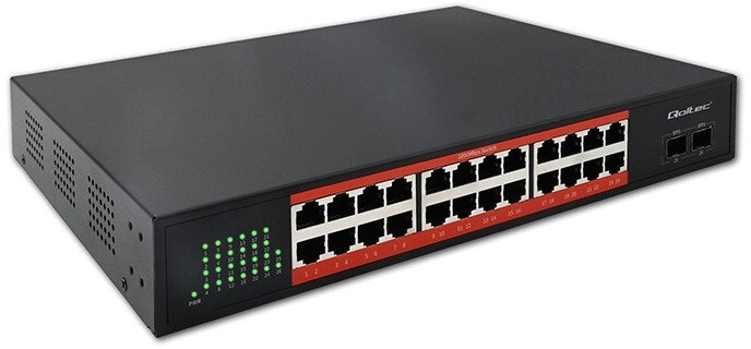 Switch niezarządzalny Qoltec przełącznik sieciowy Gigabit