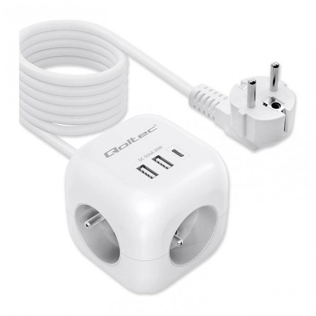 Power cube 6in1 3x AC 2x