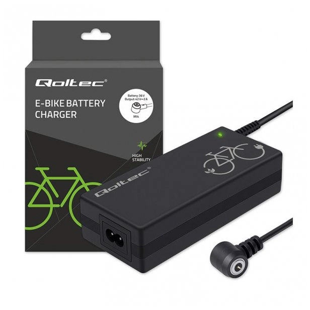 Qoltec Szybka Ładowarka do roweru elektrycznego
