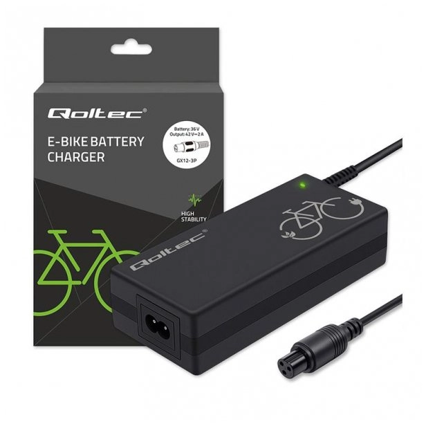 Qoltec Ładowarka do roweru elektrycznego 36V