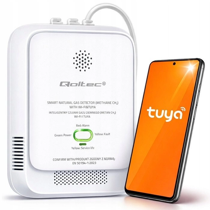 Qoltec Czujnik wycieku gazu ziemnego  detektor