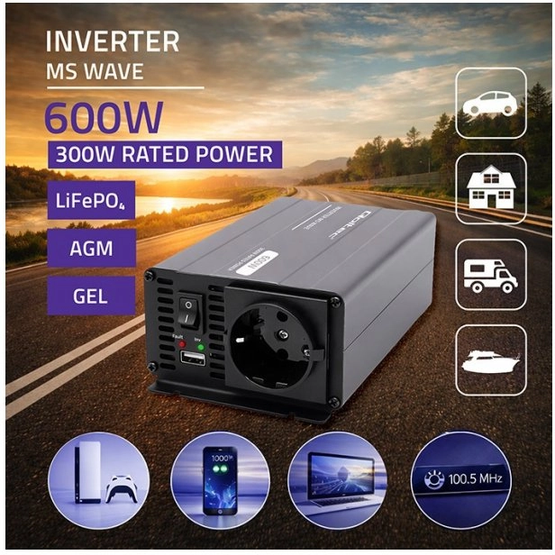 Qoltec Przetwornica napięcia MS Wave  12V